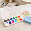 Drawing Tools for Children Watercolor Paint Set, Portable Washable Solid Palette, Bright Art Classroom Supplies Colors Pigment Kit, Kids And