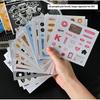 20 Sheets Mini Deco English Cutting-Free Handbook Daily Quotes Series Cut Film Sticker Book Diy Decorative Material Decals