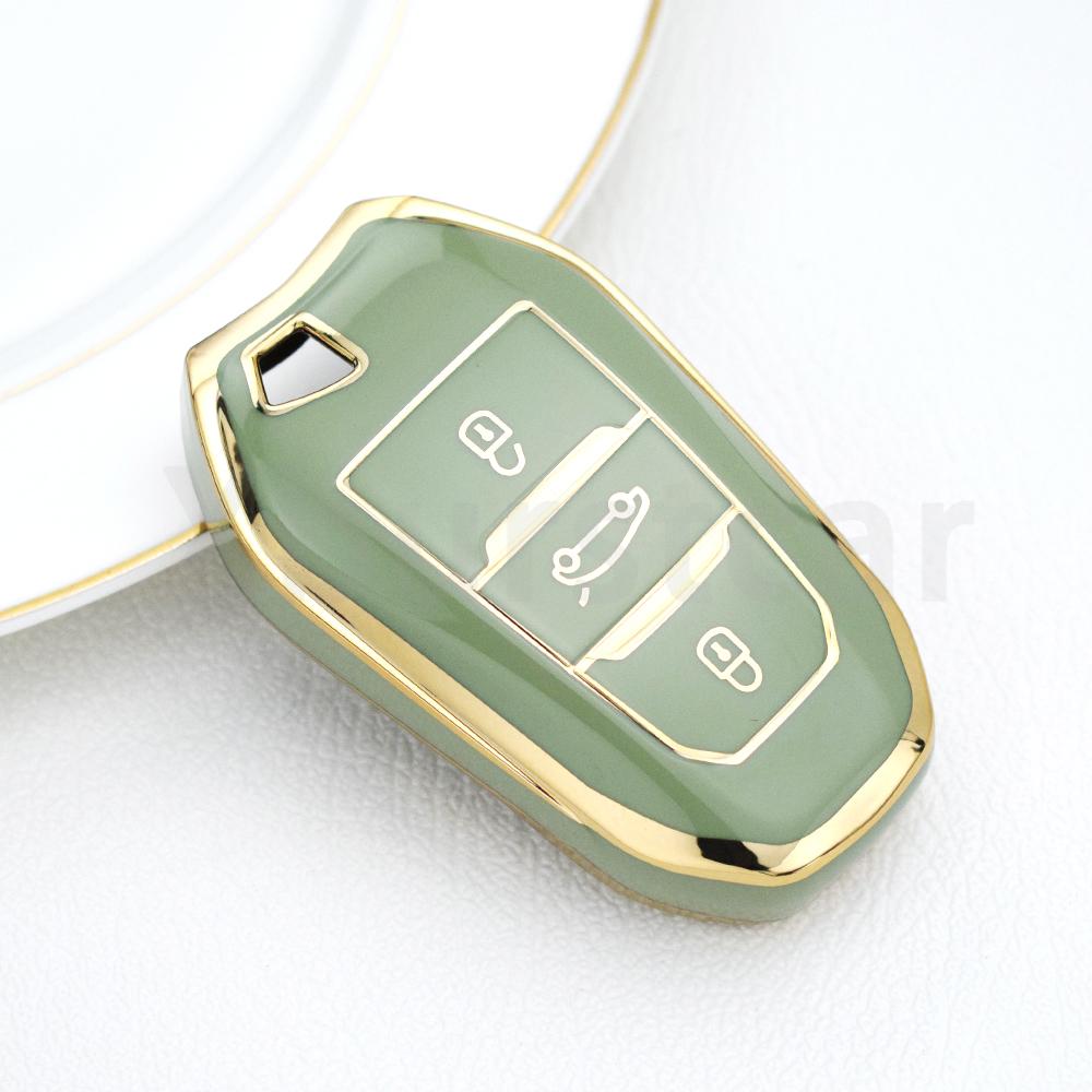 TPU Shell Fob Car Remote Key Case Cover For Peugeot 4008 5008 308 408 508 2008 3008 Citroen C4 C4L C6 C3-XR Picasso DS3 DS4 DS5