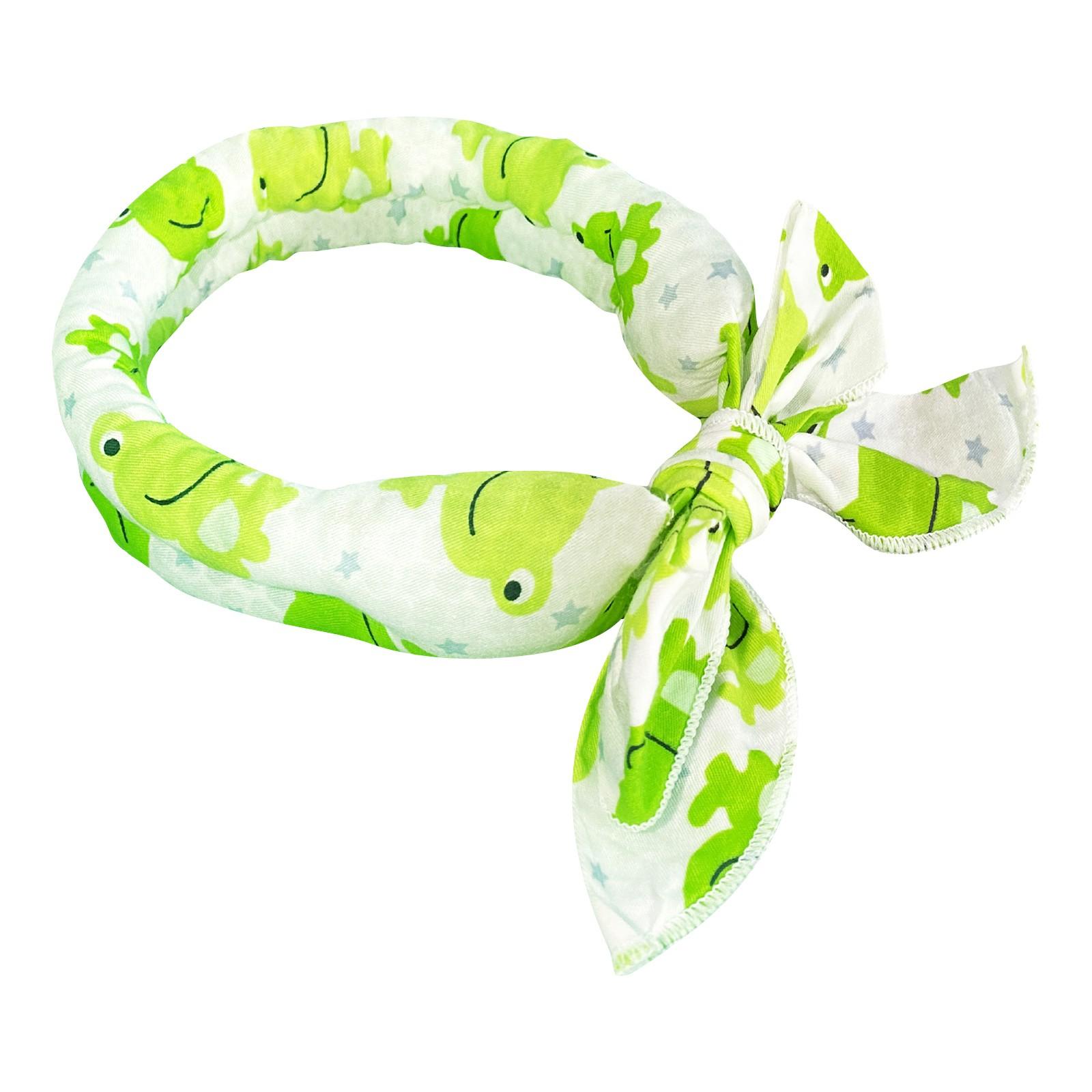 

Бандана для собак, ледяной кристалл для собак, бандана с рисунком из мультфильмов, летний ледяной прохладный шарф, освежающий, дышащий, удобный, ледяной шарф для домашних животных с рисунком из мультфильмов One Size зелёный