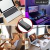 65W USB-C Power Adapter for Hp Lenovo Asus Apple Laptops, Fast Charging 20V 3.25A, Long Cable 2.8M, Compact and Powerful, Alogy Powerboost™ - Black