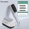 Nordic Style Soft Bristle Shoe and Laundry Brush with Long Handle - Gentle Cleaning for Shoes and Clothes