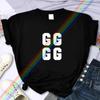 2024 For Women's Luxury High-Quality Summer G LetterPrinting T-shirt 100% Cotton Casual Oversized Y2k Personality Sleeve O-neck