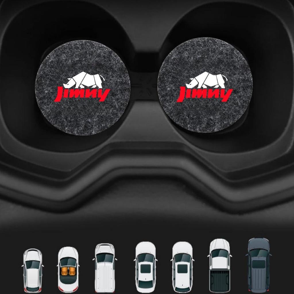 Alphard ALPHARD Drink Holder Pad with Logo 2.8 X 2.8 Inches (7 X 7