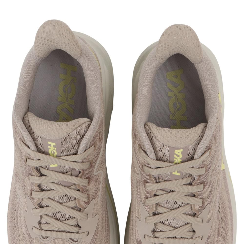 HOKA Clifton 10 Wide Running Beige Size Shoes, (1162032-RNN), Men's 30.0