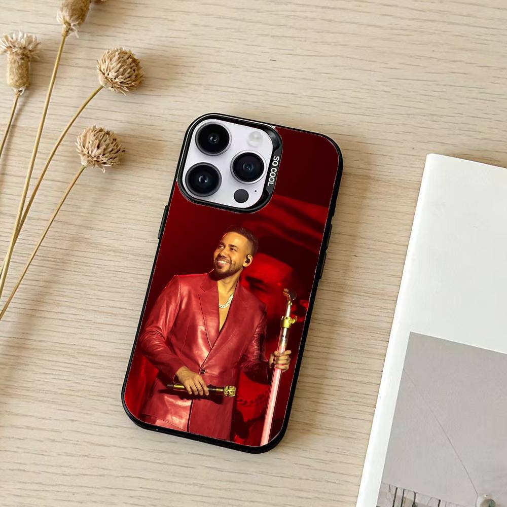 Singer Romeo Santos Phone Case For iPhone 17,16,15,14,13,12,11,Pro Max,Plus Candy Silver Cover iPhone12