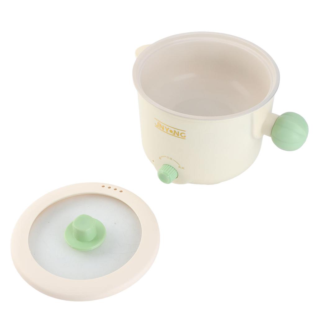 Electric Cooking Pot Multifunctional Non Stick Portable Mini Electric Hot Pot for Kitchen Dorm 1.8L