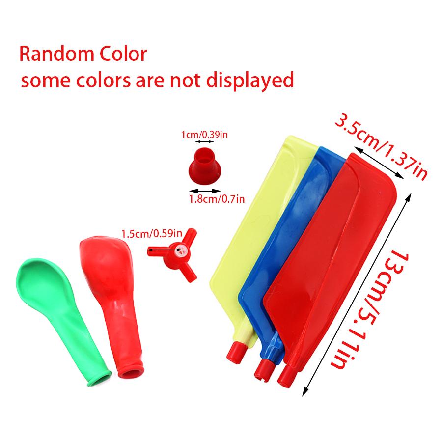 3/6/9sets Balloon Propeller Helicopter Science Kit Fun Experiment Game Tool Party Festival DIY Flying Entertainment Supplies XJM