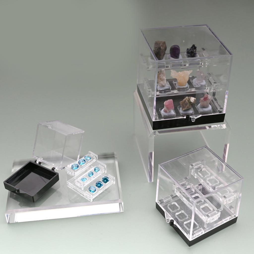 Multipurpose Dustproof Crystal Storage Case Portable for Geologists and Jewelry Designers Showcasing Natural Beauty
