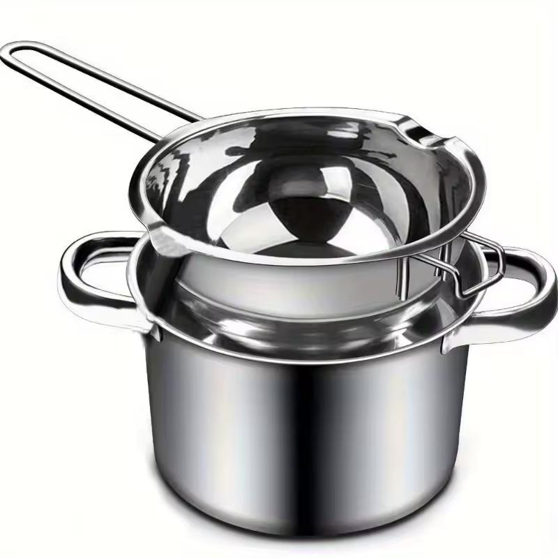 2ks/sada DIY tavička na svíčky pro tavení čokolády, bonbonů, svíček, sady pro výrobu mýdla, vodotěsné topné vnitřní a vnější hrnce, díly