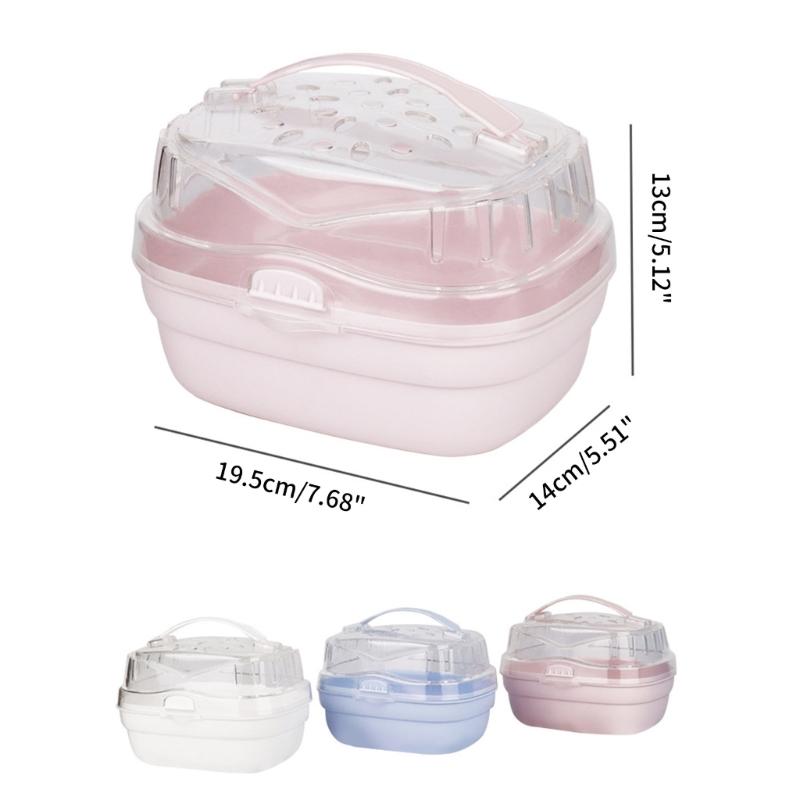 Křečci Nosič Veverky Venkovní cestovní klec Ruční Transparentní Nosič Přenosné pouzdro Cestovní nosič s lahví na vodu