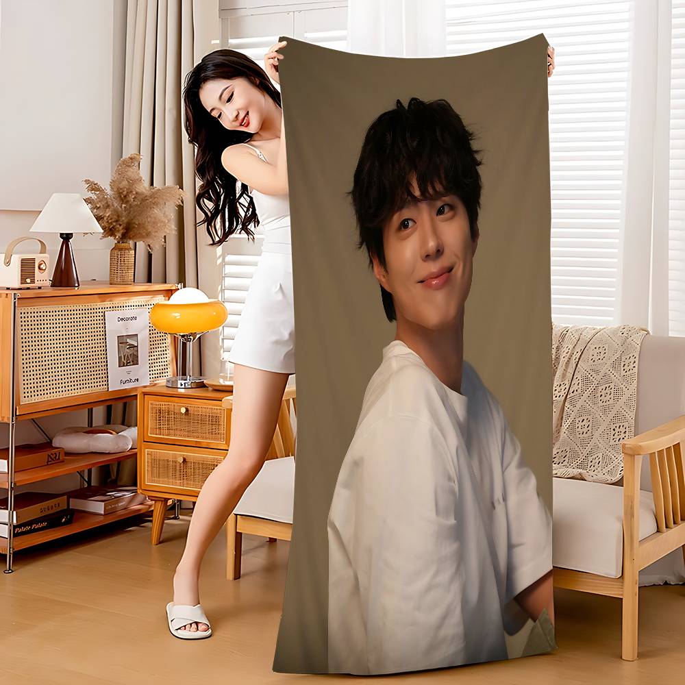 Classic Kpop Park Bo Gum Microfiber Blanket Quick Drying Beach Towels Oversized Printing Super Absorbent Pool Towel Blanket