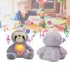 Artificial Cute Breathing Sloth Plush Toy Glow With Music Koala Gift Children