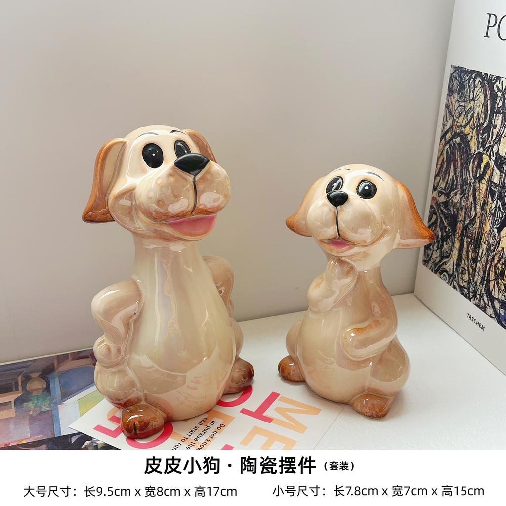 Jingdezhen Creative Ceramic Ornament Desktop Simplicity Niche Cute Porcelain Living Room High End Small Decoration