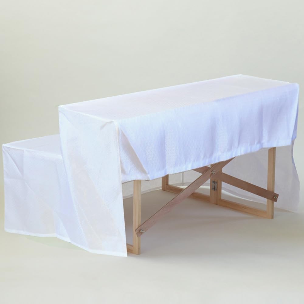 Two-tiered Spirit Shelf, Size 30, 90cm Wide, with White Cloth and Photo Frame, Suitable for Obon, First Obon, and New Obon.