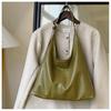 Pu Large Capacity Tote Bag For Women With Zipper Closure And Casual Street Style