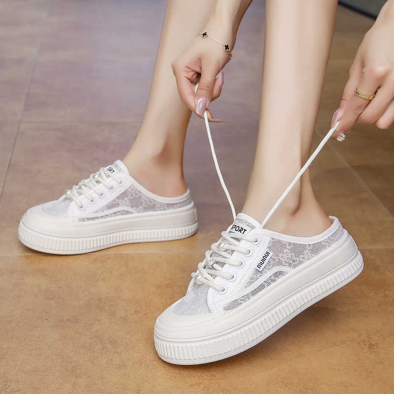 Fashion Non-slip Sole Big Sole Ladies Sneakers Purple Vulcanize Tennis Shoes Womans Women's Flat Sport Gym Sneackers Trending