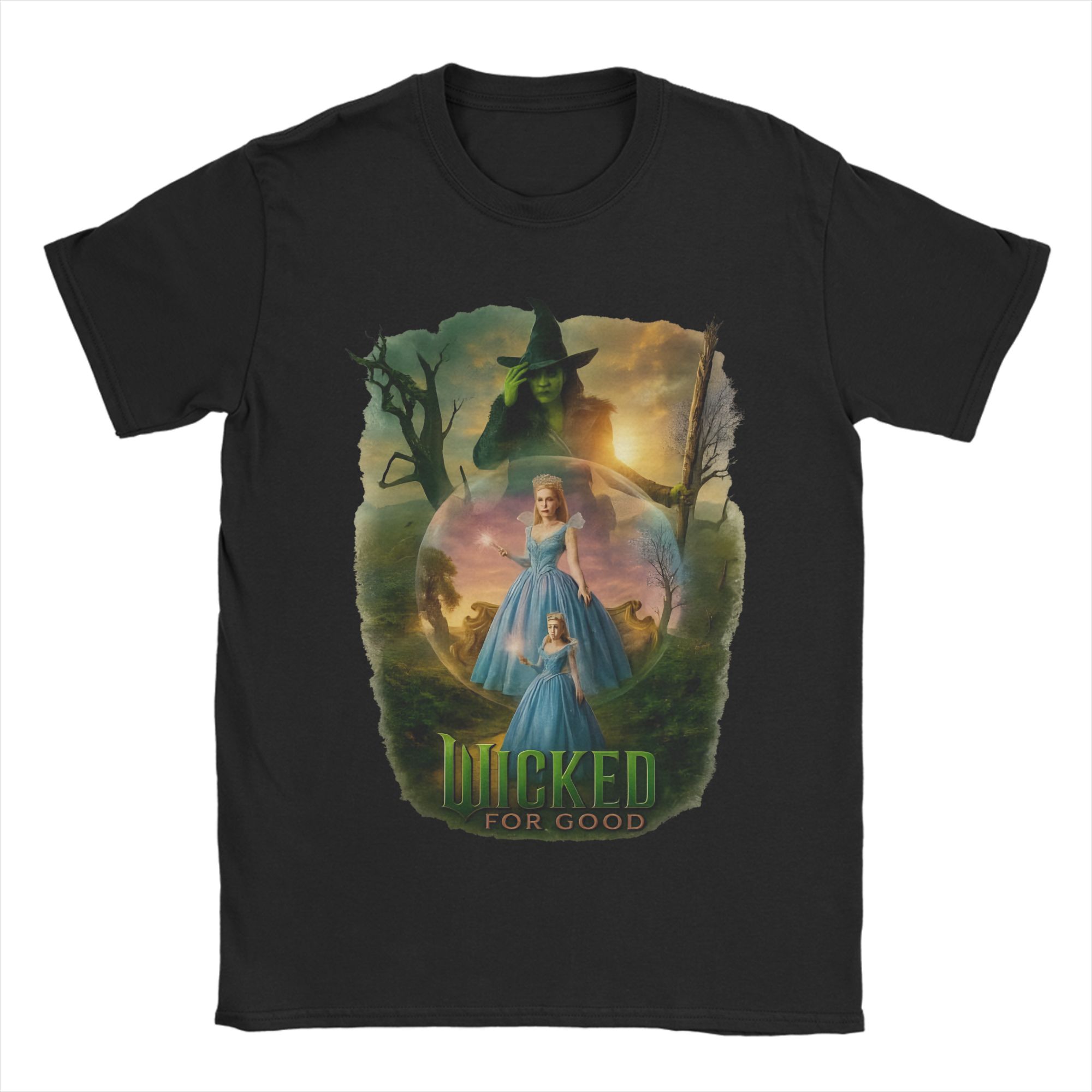 Aesthetic Wicked For Good Tee Shirt for Unisex Women Graphic Printed T Shirts Cotton Clothes S