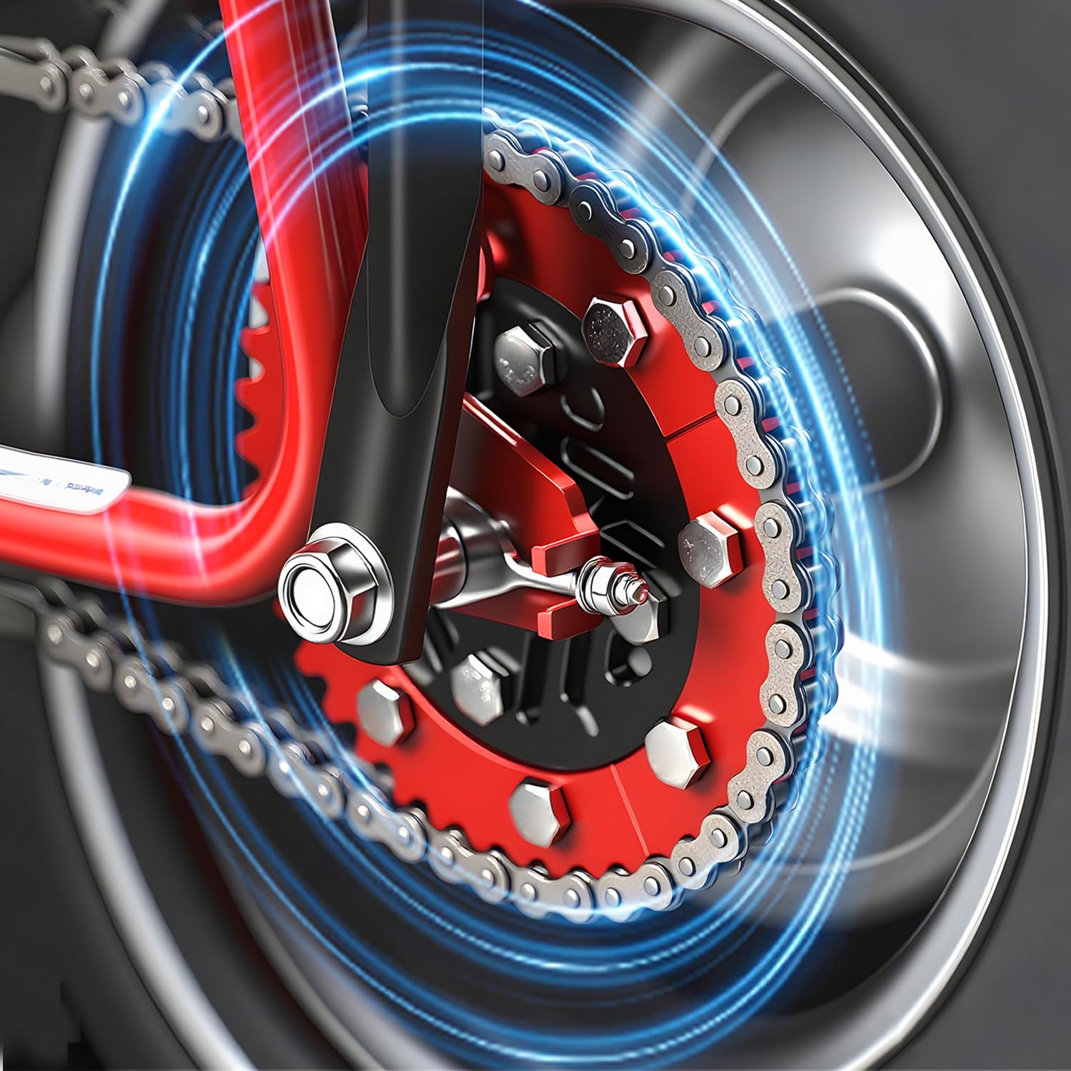 

CHANGCHENG 420 Chain 40T Split Sprocket 7075 Aluminum Universal for Coleman CT200U BT200X 212cc 196cc 6.5hp 5.5hp Mini Bike & Go Karts Inner Black Inner Black and Outer Red