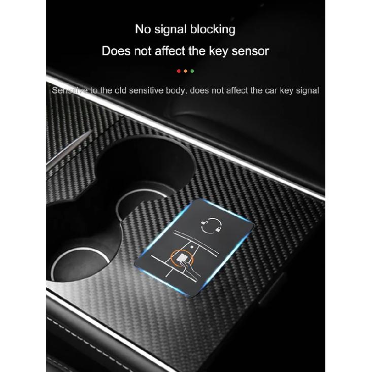 For Tesla Model Y Juniper Center Console Protector Carbon Fiber Sticker Model 3 Highland Central Panel Cover Film Accessories