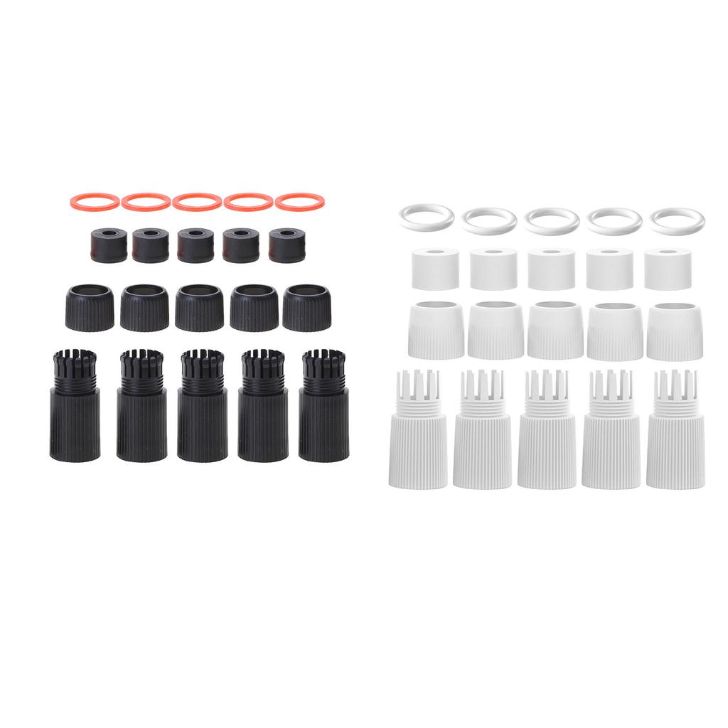 5PC RJ45 Couplers IP67 Ethernets Networks Cable Connectors Straight-through Header Broadband Networks Cable Extenders