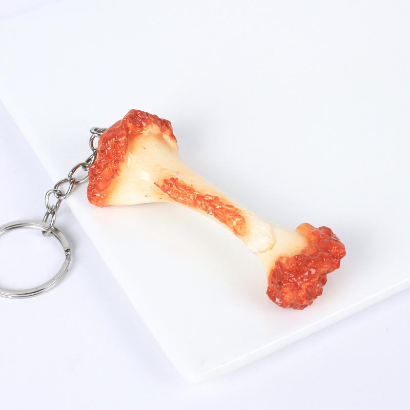 Creatieve Kippenpoot & Vleugelbot Model Sleutelhanger Hanger – Grappig Rugzak Ornament
