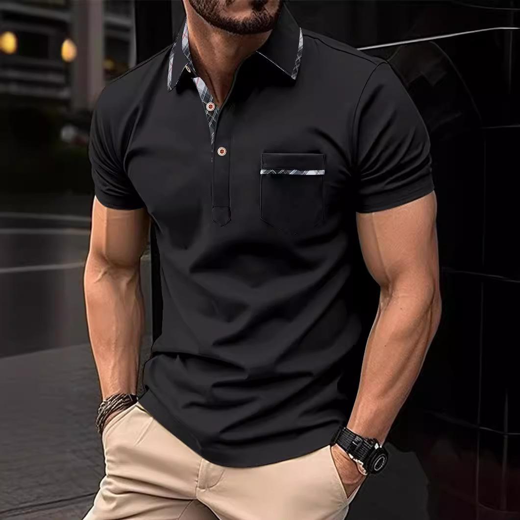 

Men s Casual Polo Shirt Button Up T-shirt XXXL