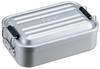Aluminum Lunch Single with a Lid for Easy Easy To Dishwasher Ash Color Box, Layer, 600ml, Dome-shaped Packing, Clean, Safe, (silver), AFT6BN-A