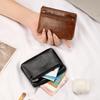 Handmade Oil Wax Leather Coin Purse: Cute Cartoon Design for Earphones & ID Cards