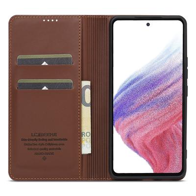 LC.IMEEKE L1 Series for Samsung Galaxy A53 5G Case PU Leather Wallet Stand Protective Phone Cover