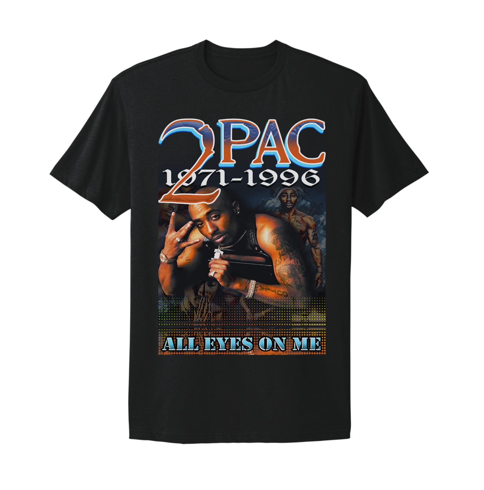 2pac T-shirt All Eyez On Me Rap Tee Tupac Death Row T-shirt S