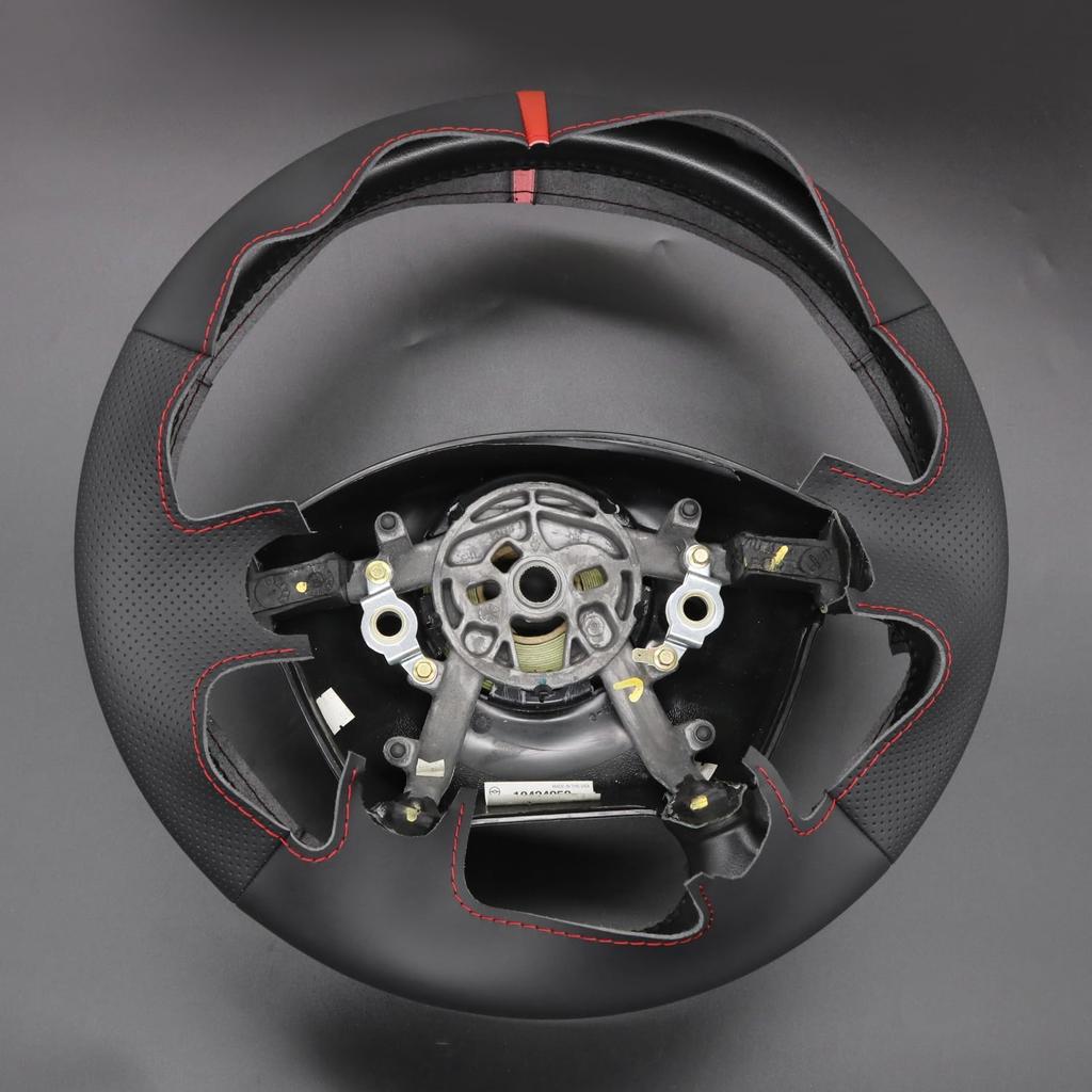 MEWANT Steering Wheel Cover for Chevy Corvette (C5) 1997-2004 Hand-Stitched Leather Car Steering Wrap