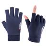 Ice Silk Fingerless Sun Protection Gloves for Men & Women: Ideal for Summer Cycling, Fishing, and Driving