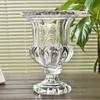 Vaso Alto da Pavimento di Lusso Stile Nordico Moderno Piccolo da Tavolo Vetro Trasparente di Lusso per Arredamento Casa PC per Soggiorno Cucina Grande