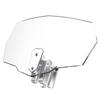 Déflecteur pare-brise moto - VP17 - Réglage hauteur 6 cm - Fixation clips sans perçage - Plexiglas clair anti-rayures