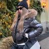 Dámská zimní prošívaná péřová bunda s kapucí z bavlny a umělé kožešiny, s kapsami na zip, Y2K Retro, polstrovaná parka, Streetwear