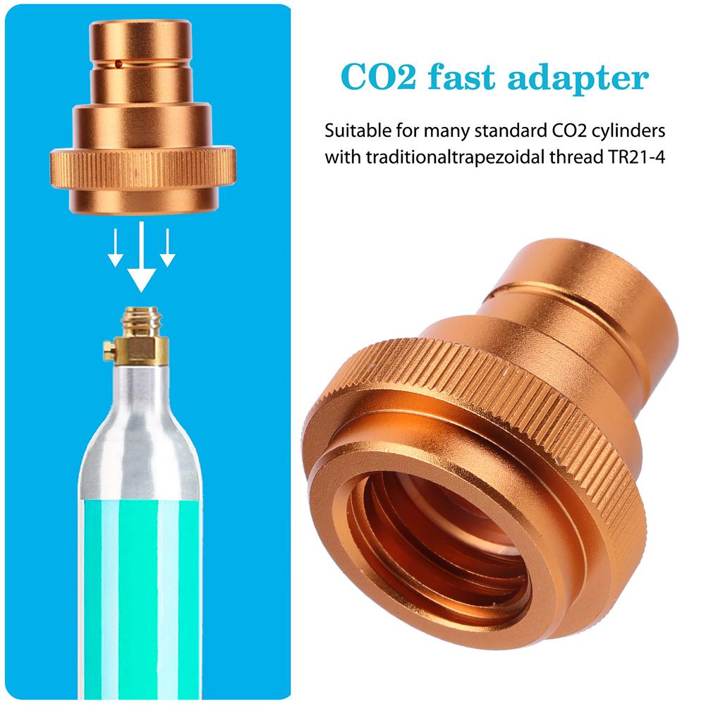 CO2 Adapter Zubehör Messing CO2 Schnellkupplungsadapter Schnellverschluss für DUO Terra Art Sodamaschine
