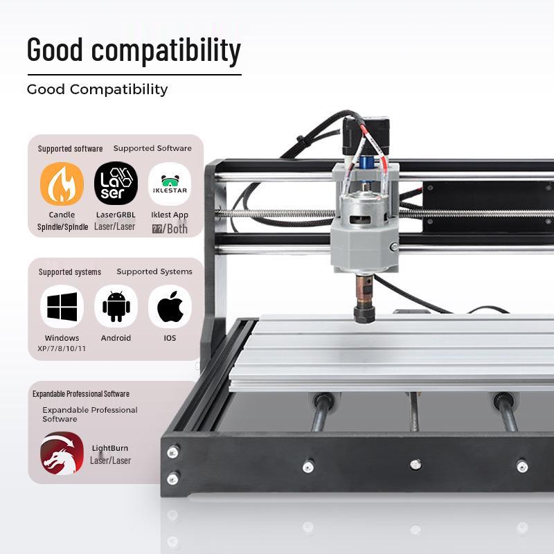 Enhanced CNC3018 Three-Axis CNC Engraver with Mobile App for Laser Engraving & Cutting