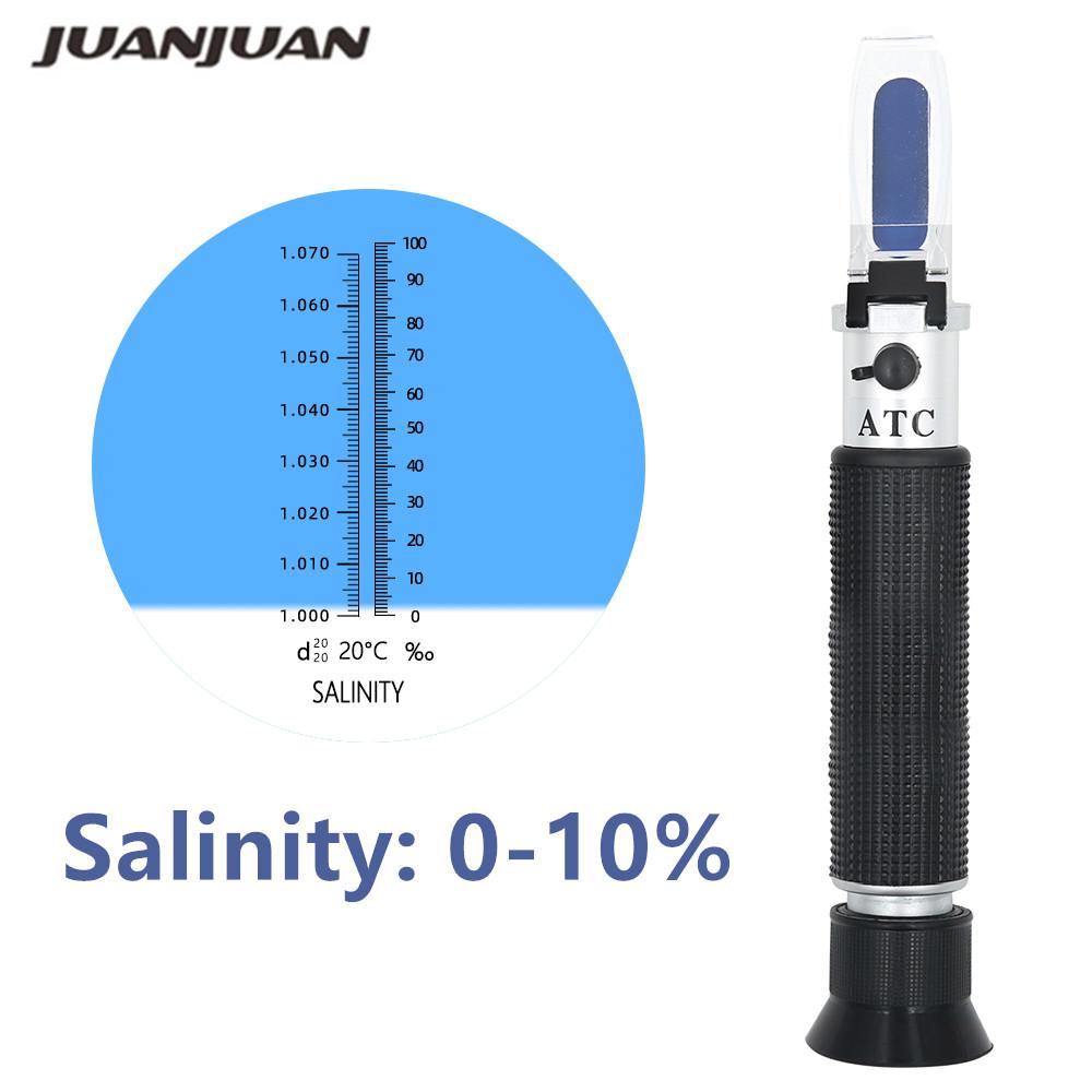 Refractometer All kinds Brix Alcohol Salinity Handheld Refractometer Wine Beer Sugar Fruit Vegetables Juice with ATC
