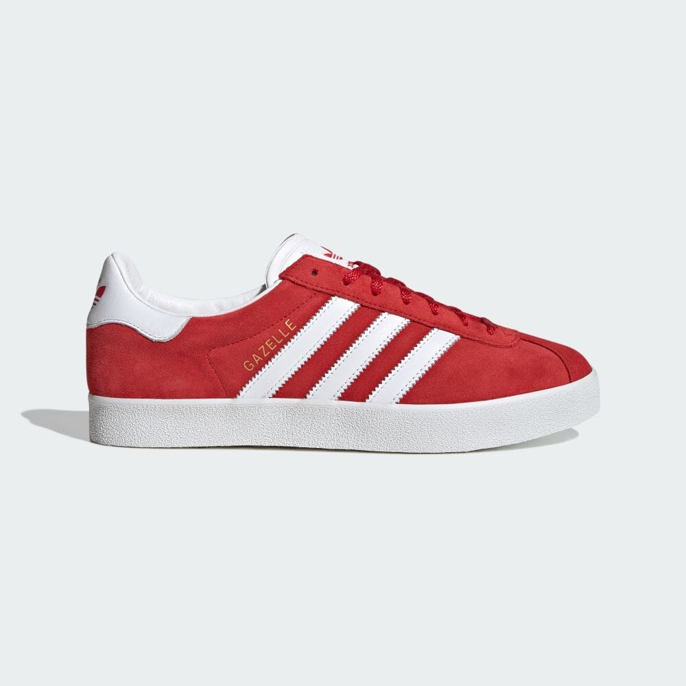 

Adidas GAZELLE 85 Better Scarlet Кроссовки ORIGINALS Унисекс IG0455 Better Scarlet / Обувь Белый / Золотой Металлик 40.7