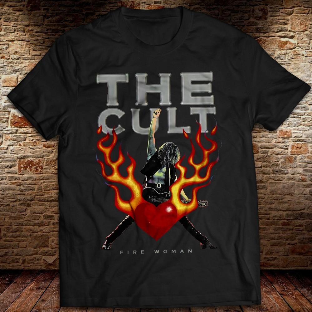 Vintage Fire Woman Album T-Shirt Ian Astbury The Cult Unisex Rock Tee Dreamtime Unisex T-Shirt M