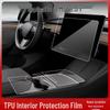 Tesla Model Y Refreshed Center Console TPU Protective Film for Interior and Window Buttons.