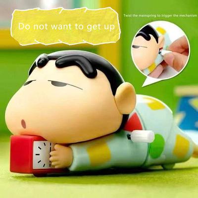 Crayon Shin-Chan Hračka na klíček Anime Úleva od stresu Kreslený Roztomilá PVC Panenka Lezoucí Hračka Domácí Stolní Dekorace Pro Dítě Děti Dárek