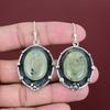 Moss Prehnite Earring 925 Sterling Silver Earring Gemstone Earrings Antique Jewelry Handmade Drop Earrings Anniversary Gifts Stylish Jewelry