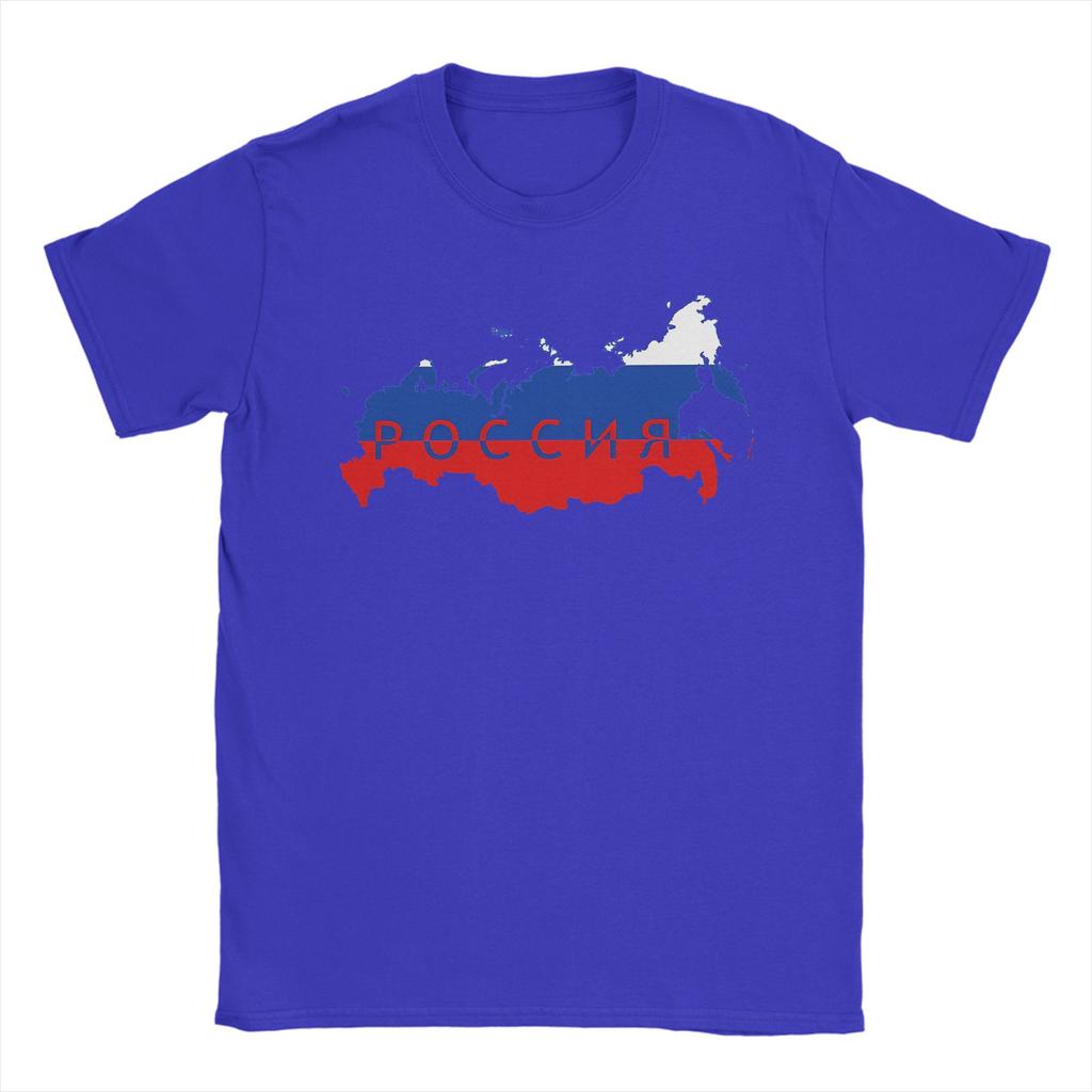 Russian Russia Map Flag Colors T Shirts Men 100 Cotton Crazy TShirts Round Collar Tee Shirt Short Sleeve Clothes 4XL 5XL