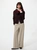 Brushed Jersey Wide Pants  Leg Length 70 74 Cm 