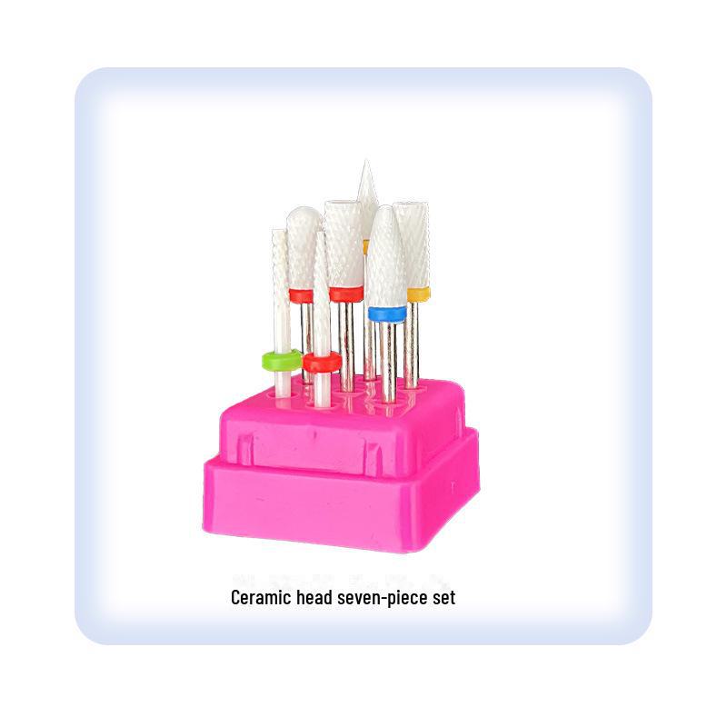 Nail Grinding and Polishing Set with Diamond Ceramic Heads for Nail Removal