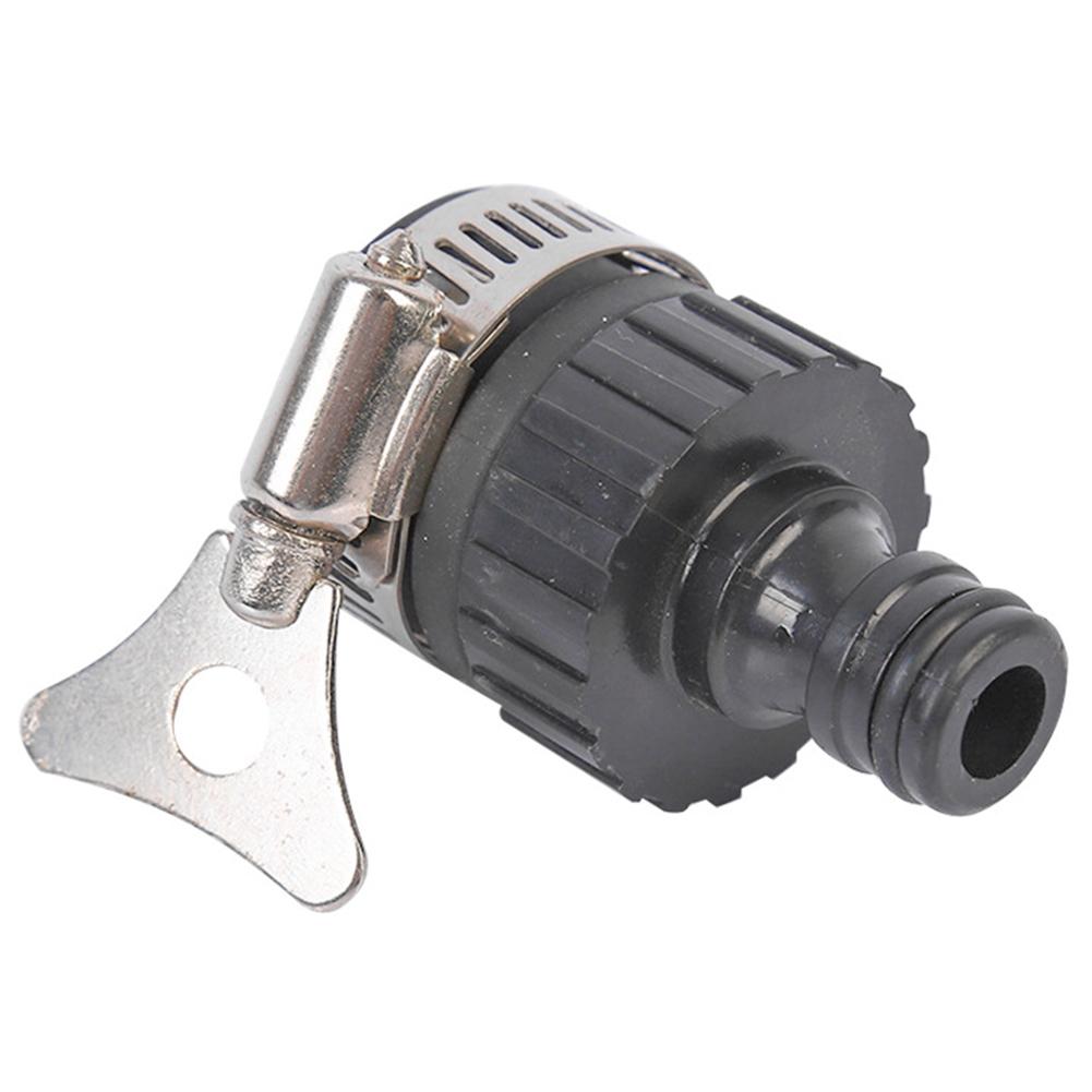 Secure Fit Multipurpose Hose Adapter for Taps Leakproof Quick Connect Seal with Rust Resistant Stainless Steel Clip