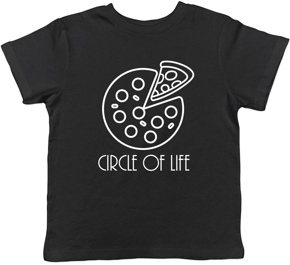 Circle of Life Pizza Girls Boys Kids Childrens T-Shirt 130