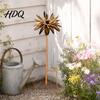 Artistic Outdoor Stake Vintage Rusty Cornflower Ground Stake 24 Inch Metal Wire Art Rustic Garden Decoration Decor Sculptures for Lawns Yard